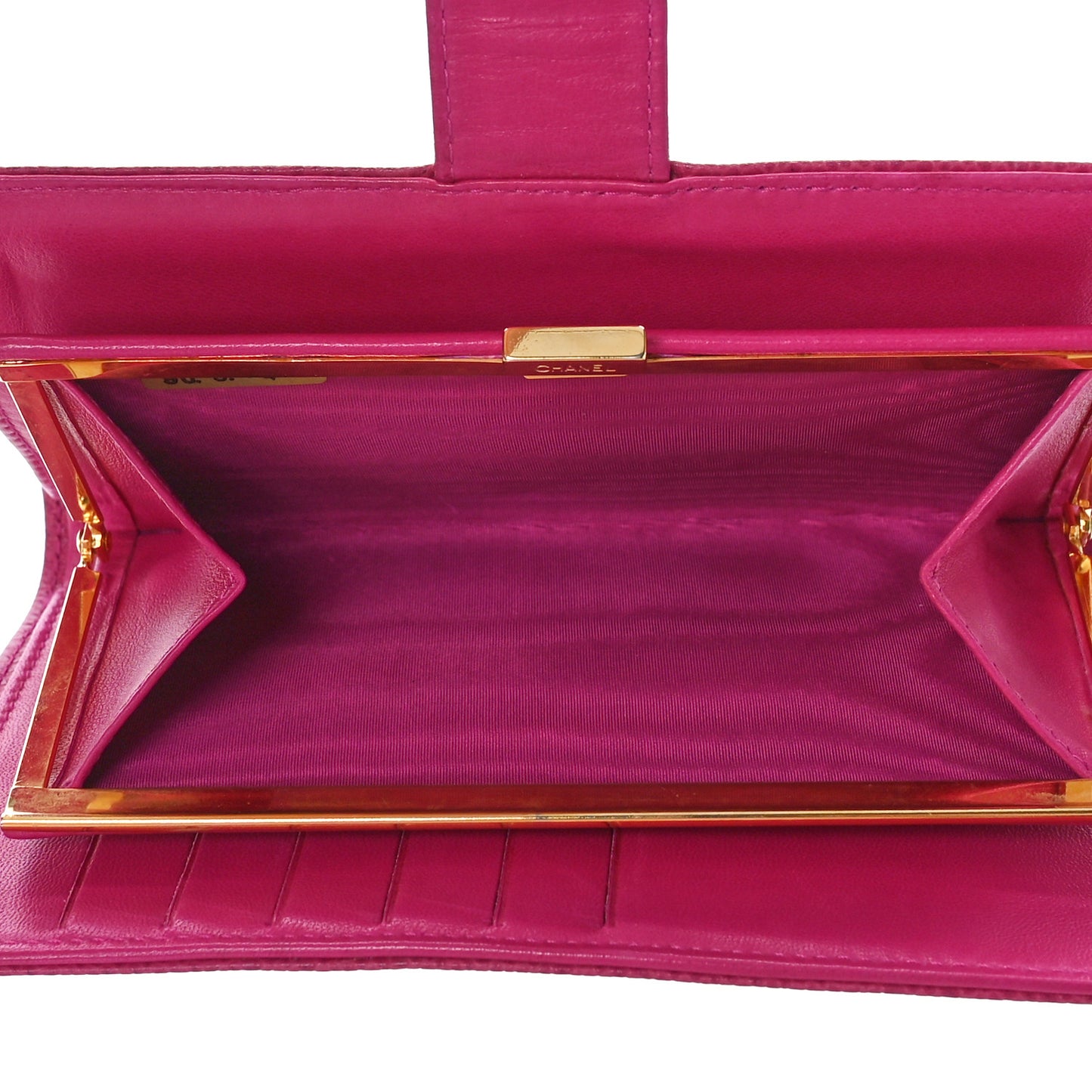 Caviar Timeless CC French Wallet Dark Pink