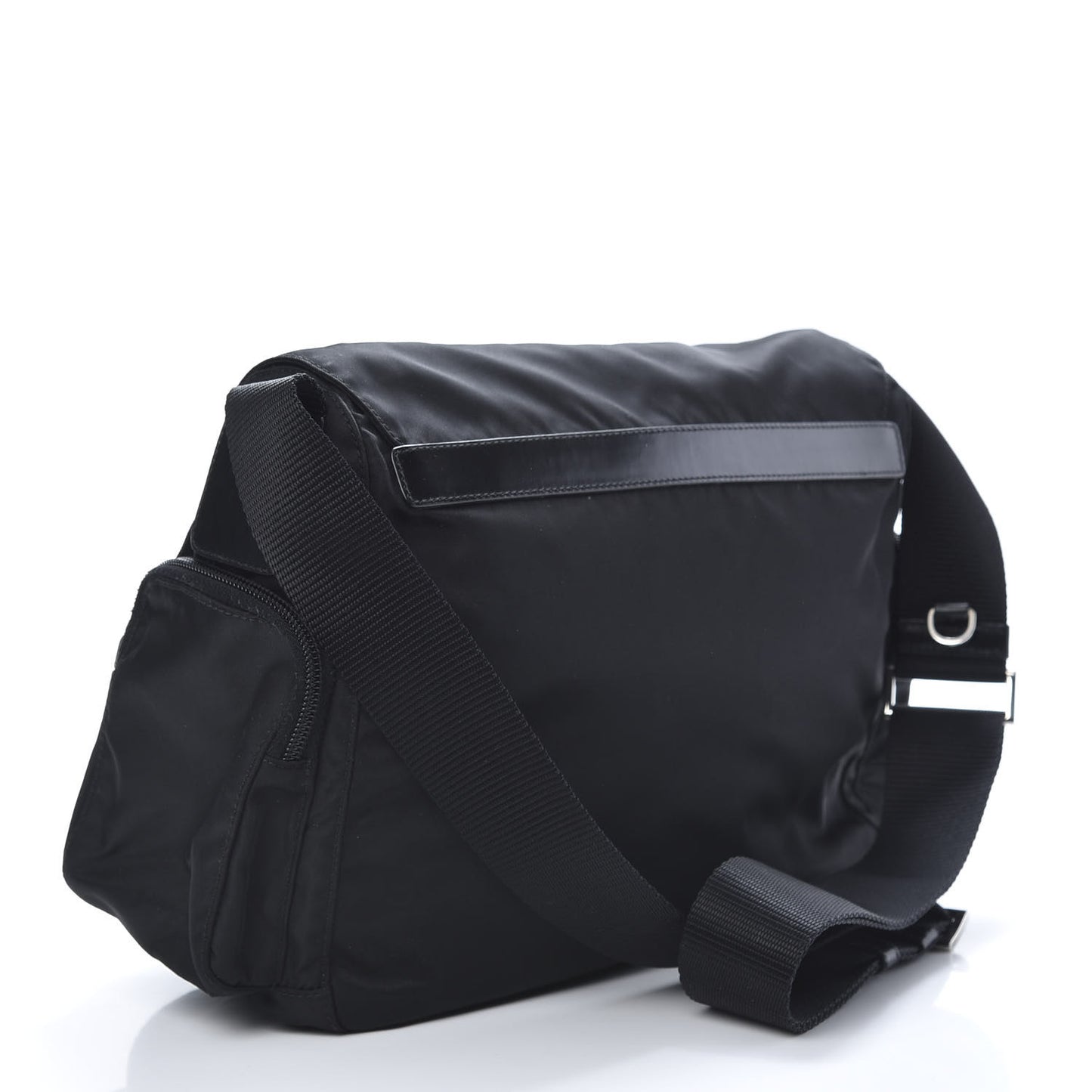 Tessuto Nylon Vela Messenger Bag Black