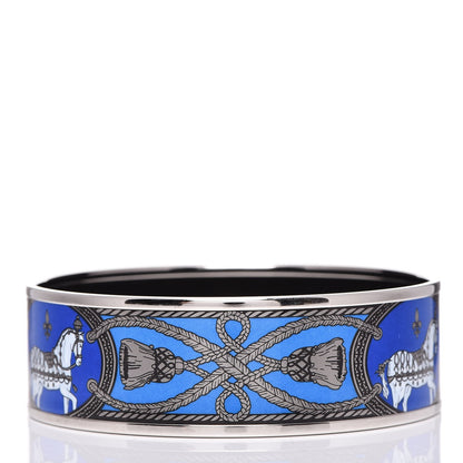 Hermes Printed Enamel Wide Grand Apparat Bracelet 65 3 of 6