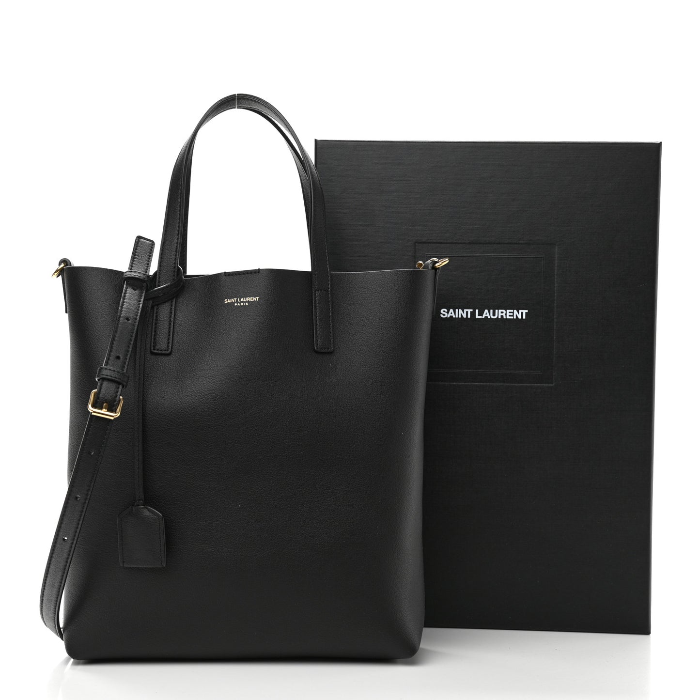 Calfskin Toy Shopping Tote Black