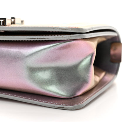 Chanel Iridescent Patent Calfskin PVC Quilted Small Boy Flap Light Purple 10 of 16