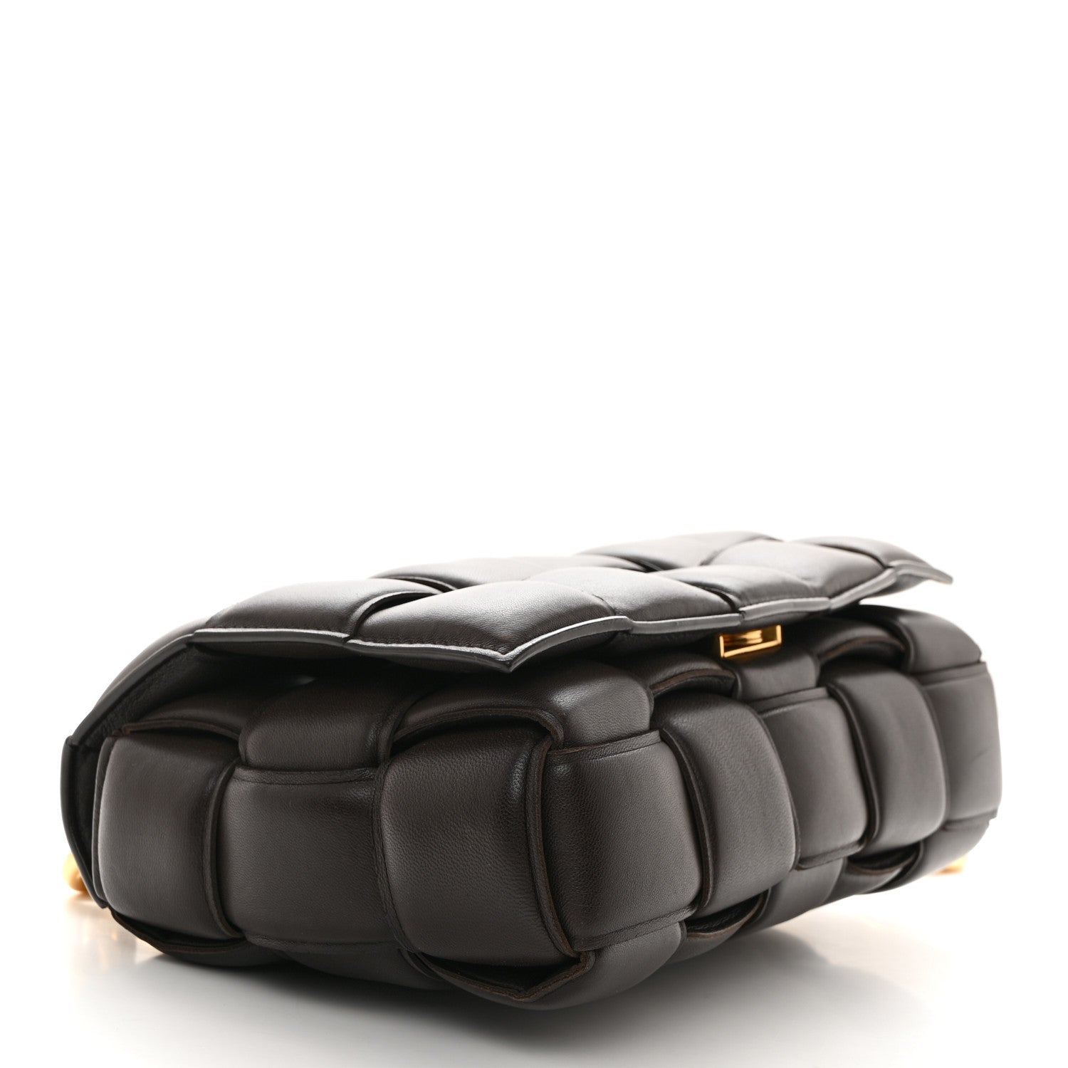Bottega Veneta Lambskin Maxi Intreccio Padded Chain Cassette Crossbody Bag Fondant 4 of 10