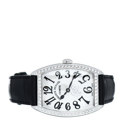 Franck Muller Stainless Steel Alligator Diamond Bezel 29mm Cintree Curvex Quartz Watch 7502QZD 2 of 5