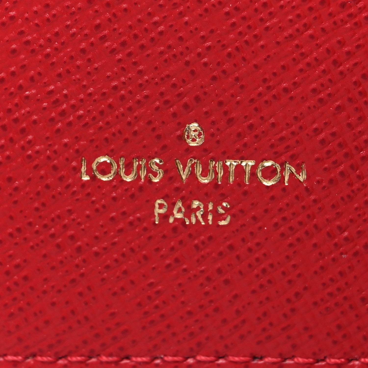 Louis Vuitton Damier Ebene Victorine Wallet Red 7 of 7