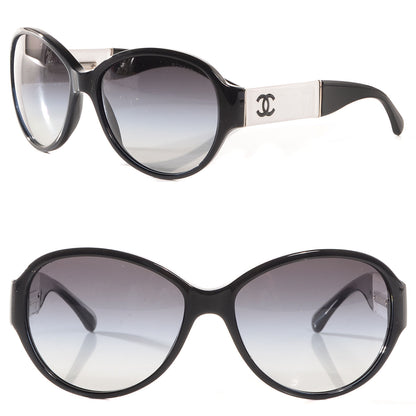 Chanel CC Sunglasses 5229Q Black White 1 of 5