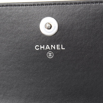 Chanel Caviar Camellia Embossed Chain Belt Bag Black 7 of 13