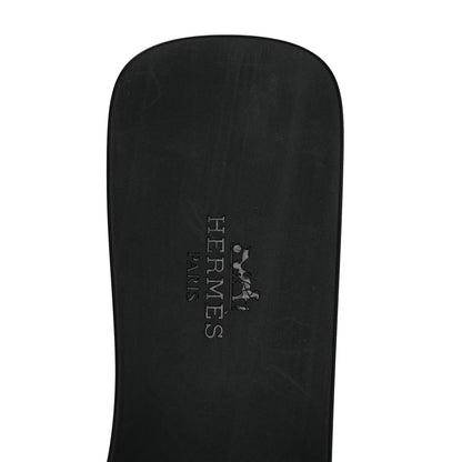 Hermes Rubber Aloha Sandals 38 Black 7 of 9