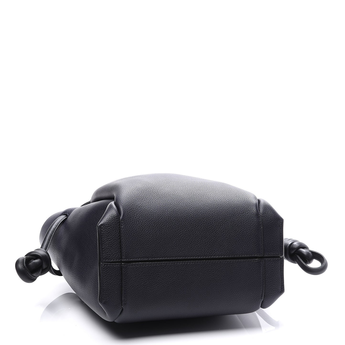 Calfskin Small Flamenco Knot Bag Midnight Blue Black