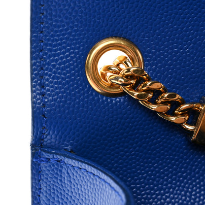 Saint Laurent Grain De Poudre Small Classic Monogram Kate Satchel Royal Blue 12 of 12
