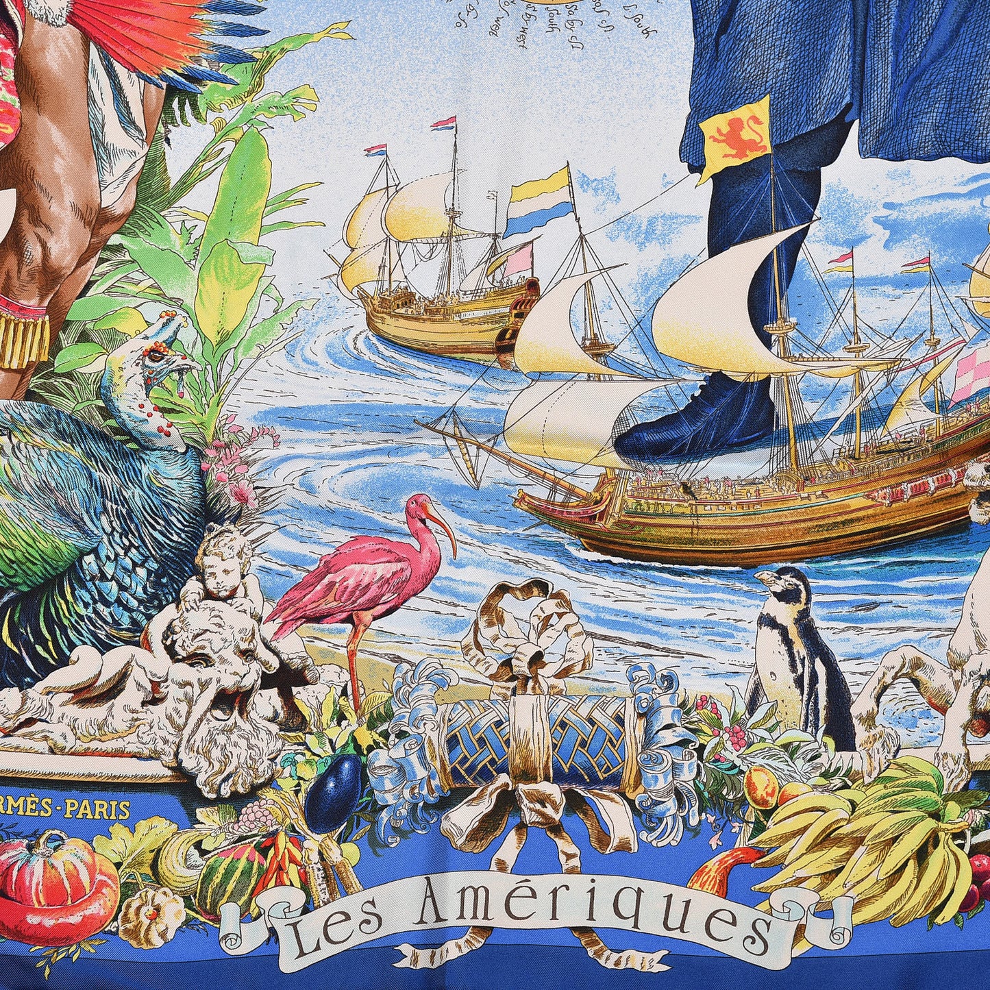 Silk Les Ameriques Scarf 90