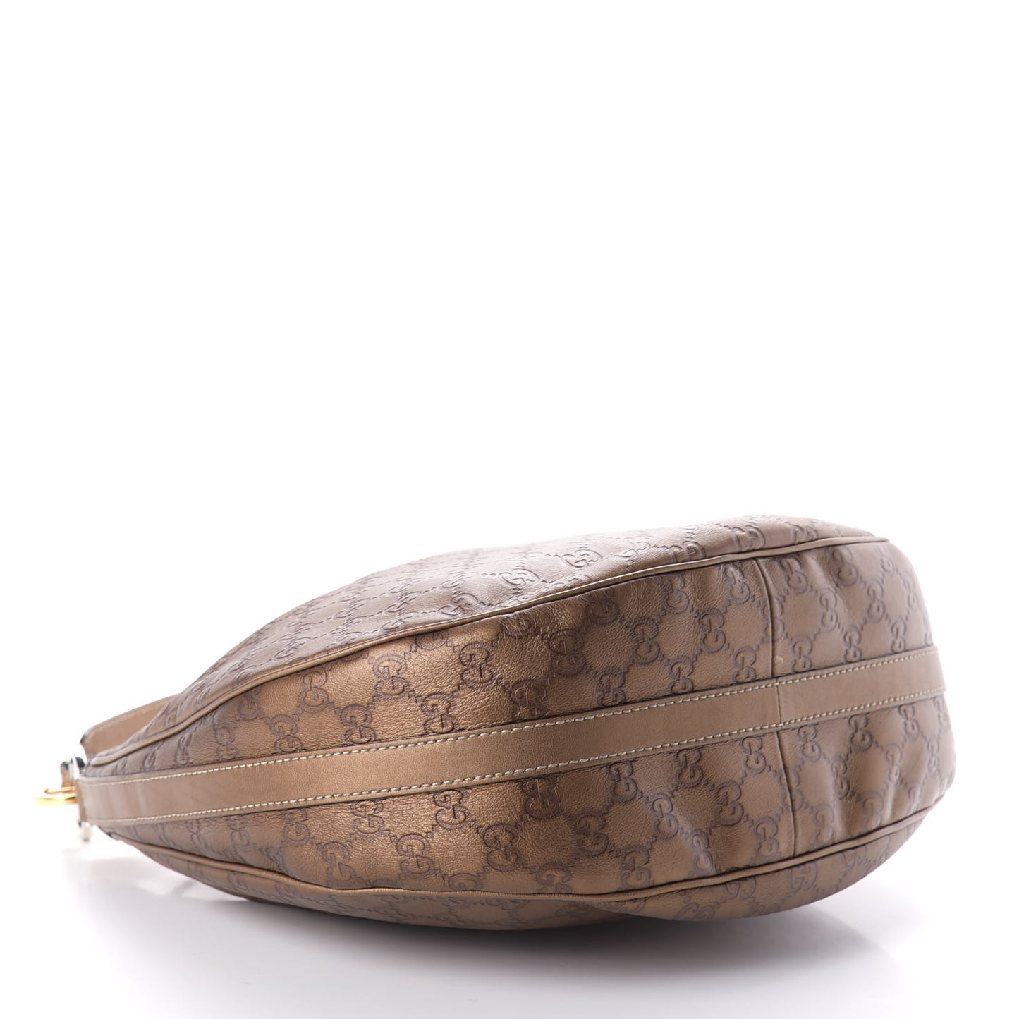 Guccissima Medium GG Twins Hobo Bronze