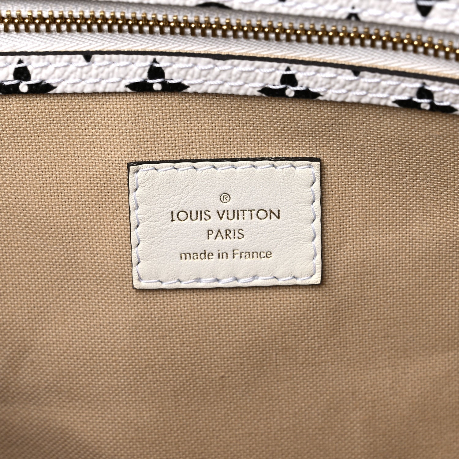 Louis Vuitton Monogram Giant Keepall Bandouliere 50 Kaki Beige 6 of 9