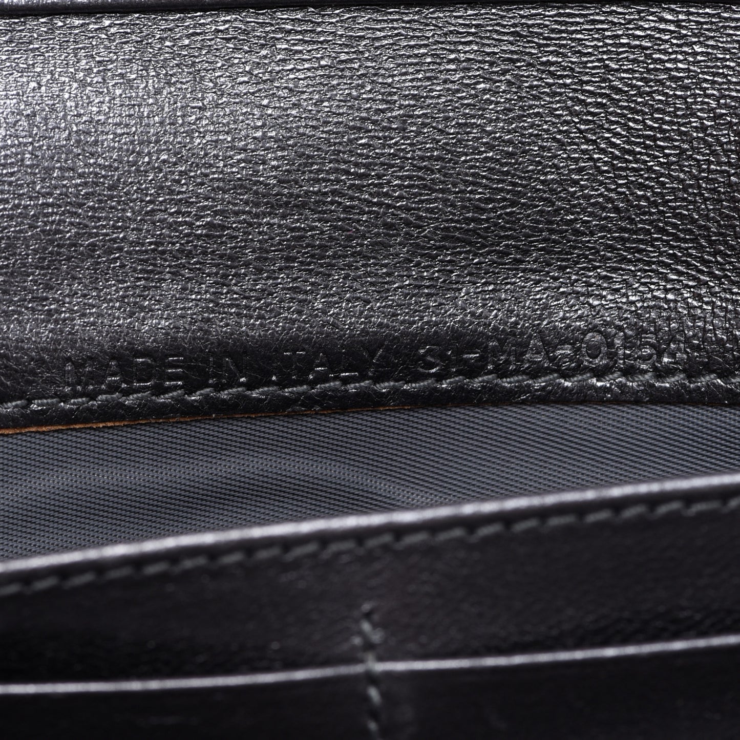 Metallic Lambskin Cannage Miss Dior Chain Wallet Silver