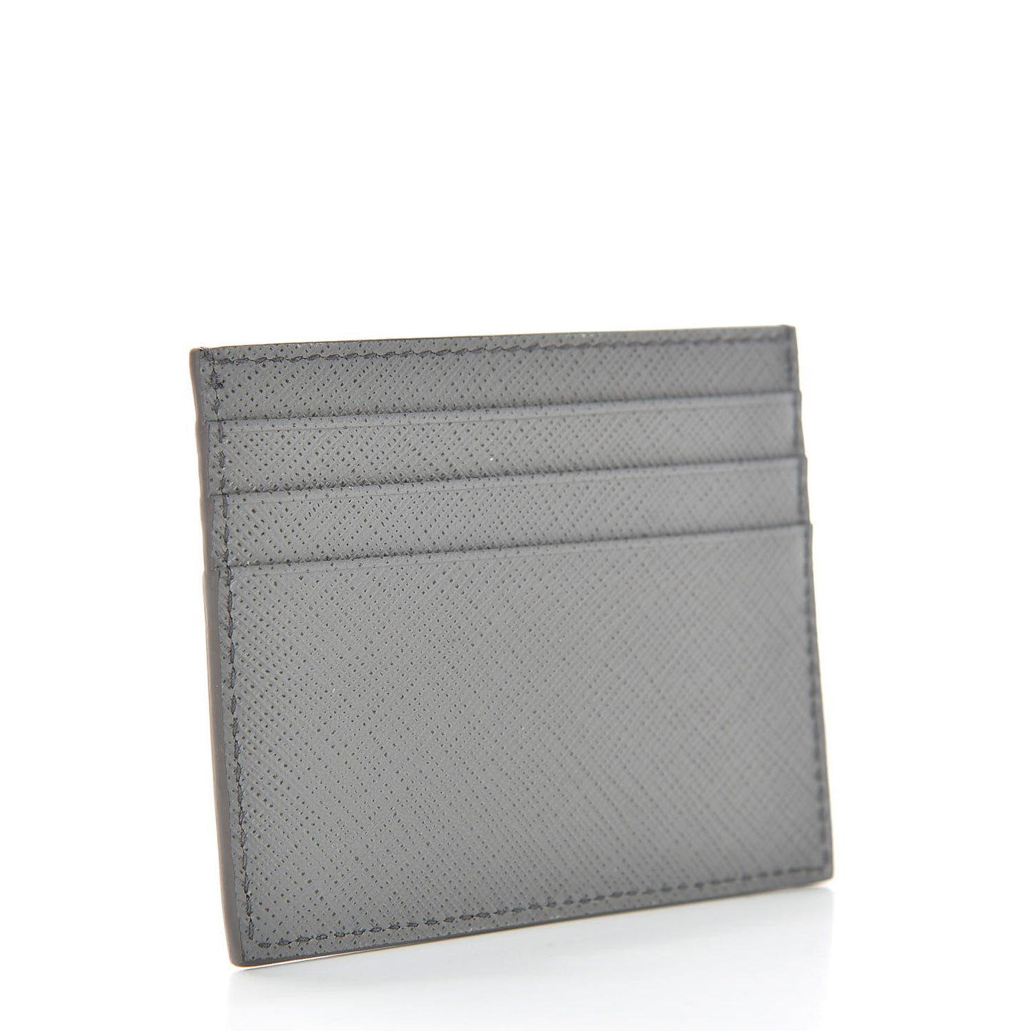 Saffiano Shine Monochrome Card Holder Marmo