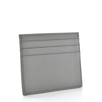 Prada Saffiano Shine Monochrome Card Holder Marmo 3 of 8