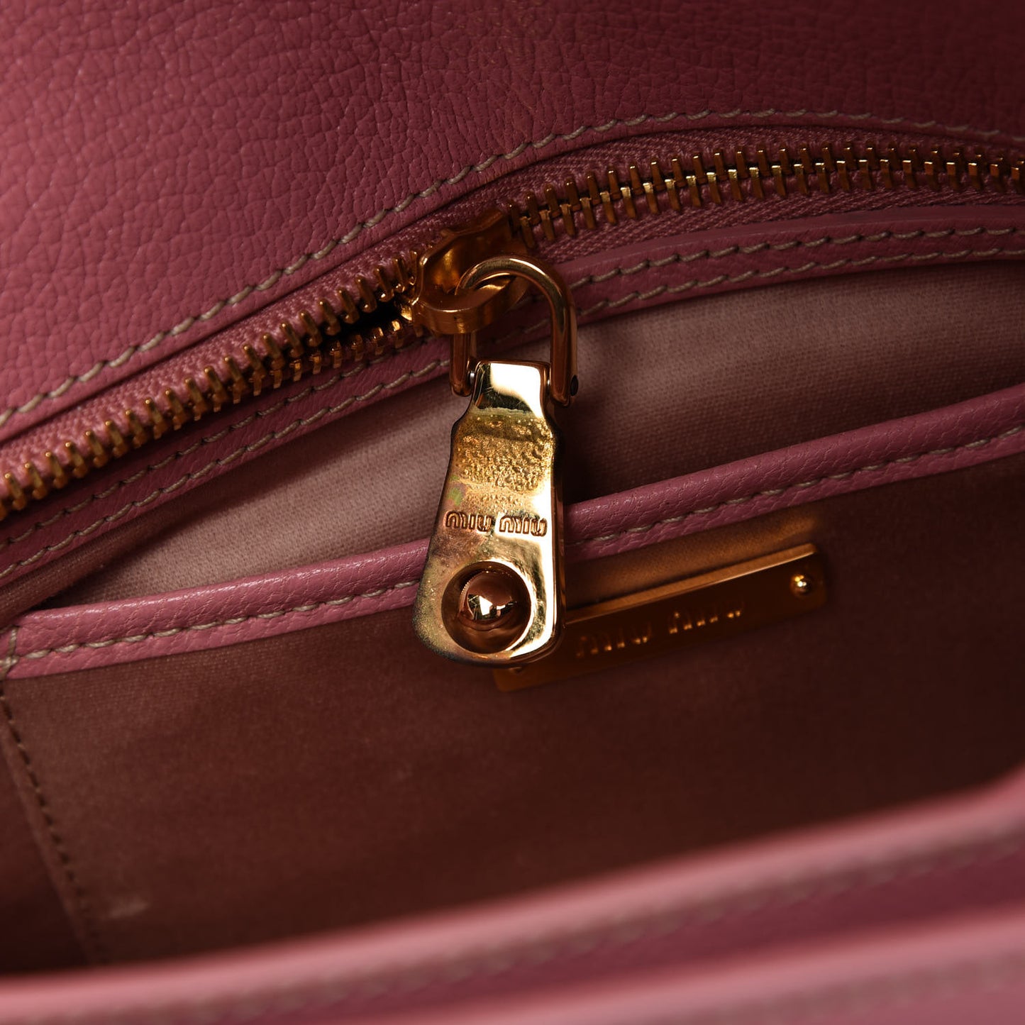 Goatskin Madras Shoulder Bag Rosa