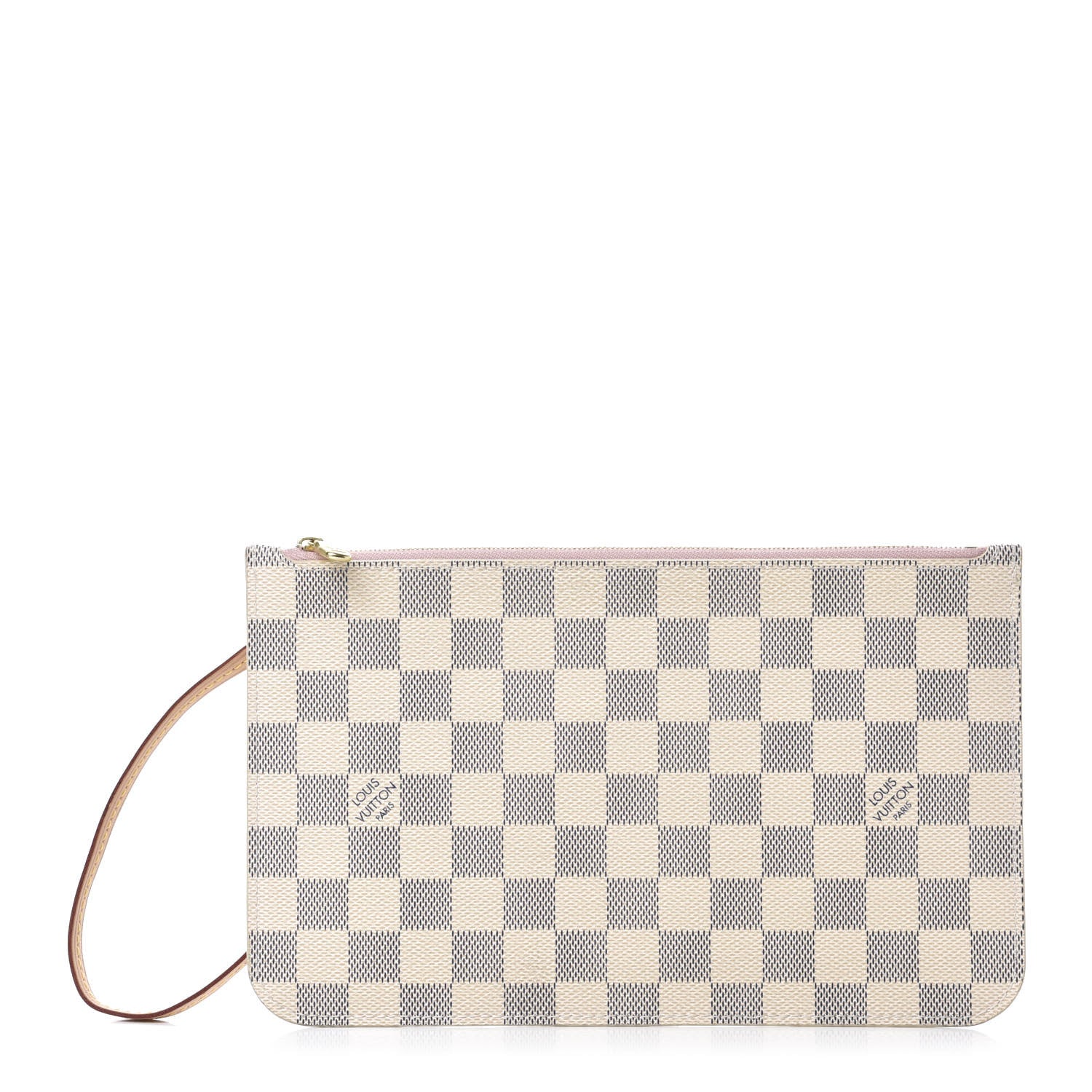 Louis Vuitton Damier Azur Neverfull MM GM Pochette Rose Ballerine 1 of 8