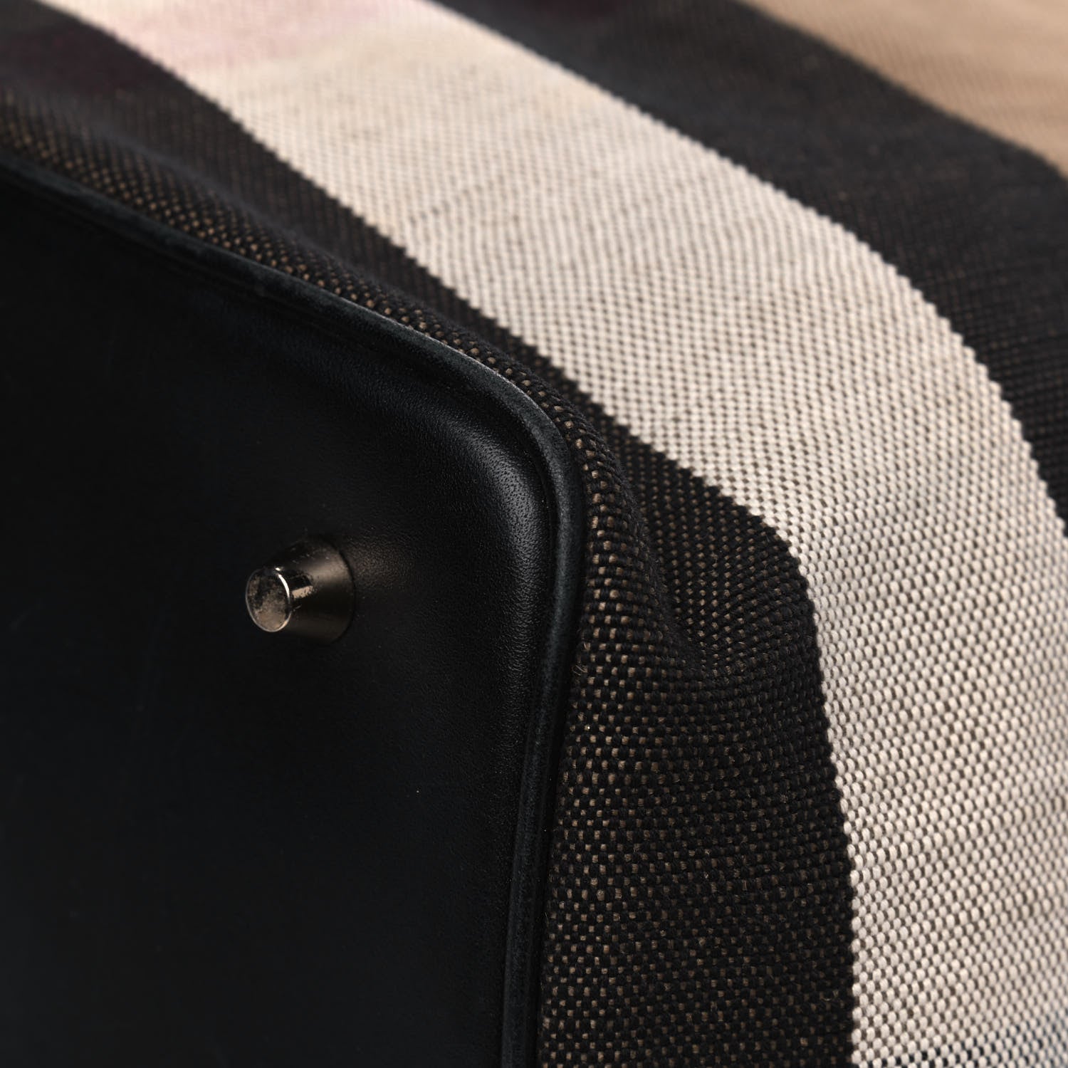 Burberry Canvas Mega Check Medium Susanna Hobo Black 10 of 12
