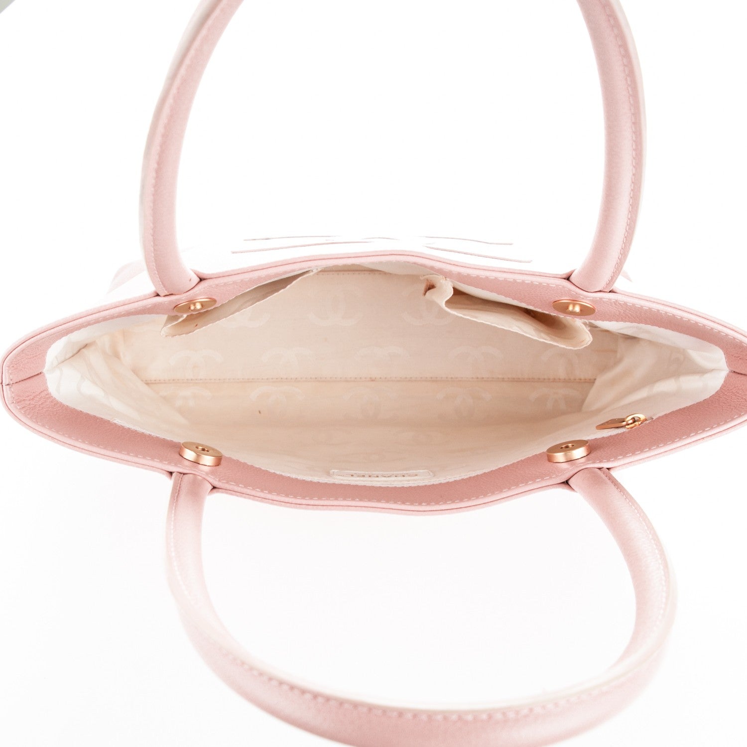 Chanel Caviar CC Tote Pink 5 of 8