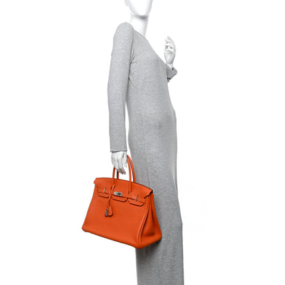 Hermes Togo Birkin 35 Orange 2 of 11