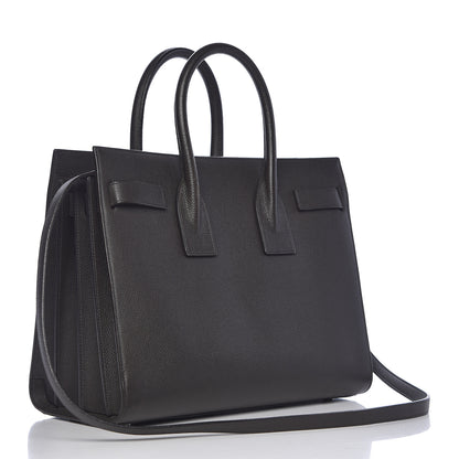 Saint Laurent Grained Calfskin Small Sac De Jour Black 3 of 14