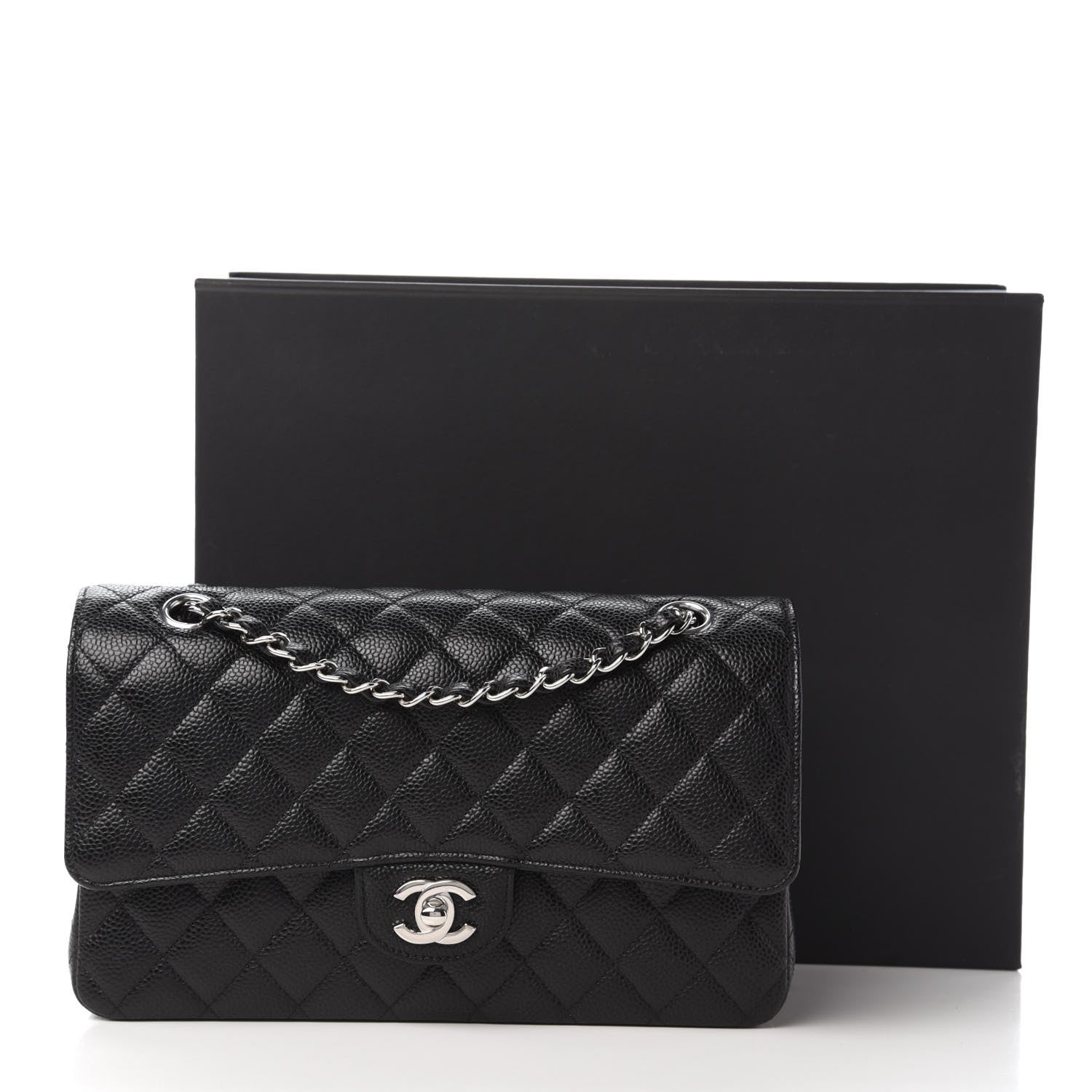 Chanel Caviar Quilted Medium Double Flap Black 11 of 11