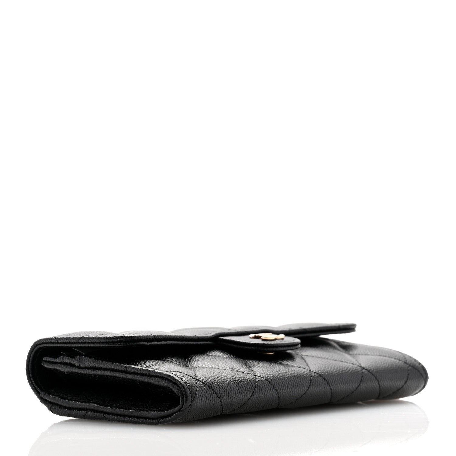 Chanel Caviar Quilted Medium Flap Wallet Black 4 of 8