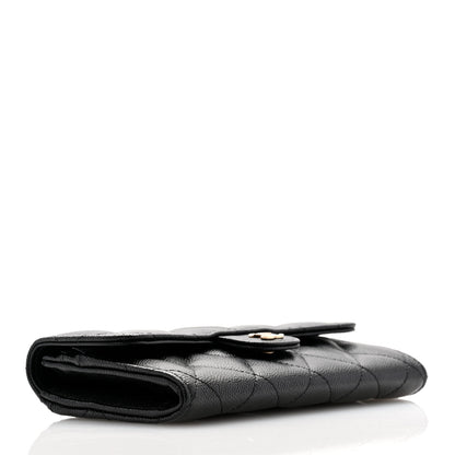 Chanel Caviar Quilted Medium Flap Wallet Black 4 of 8