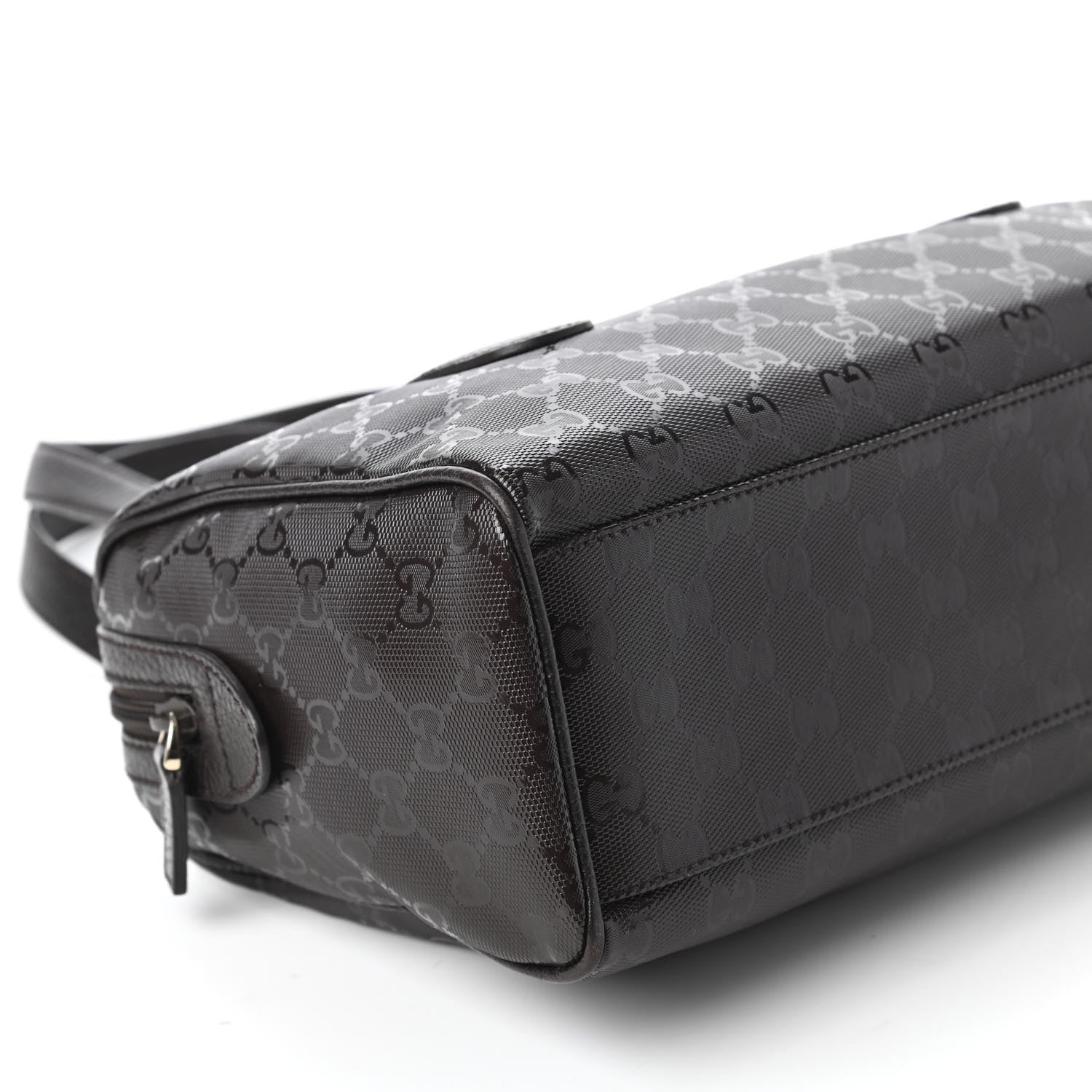 Gucci Imprime Monogram Small Boston Dark Brown 6 of 10