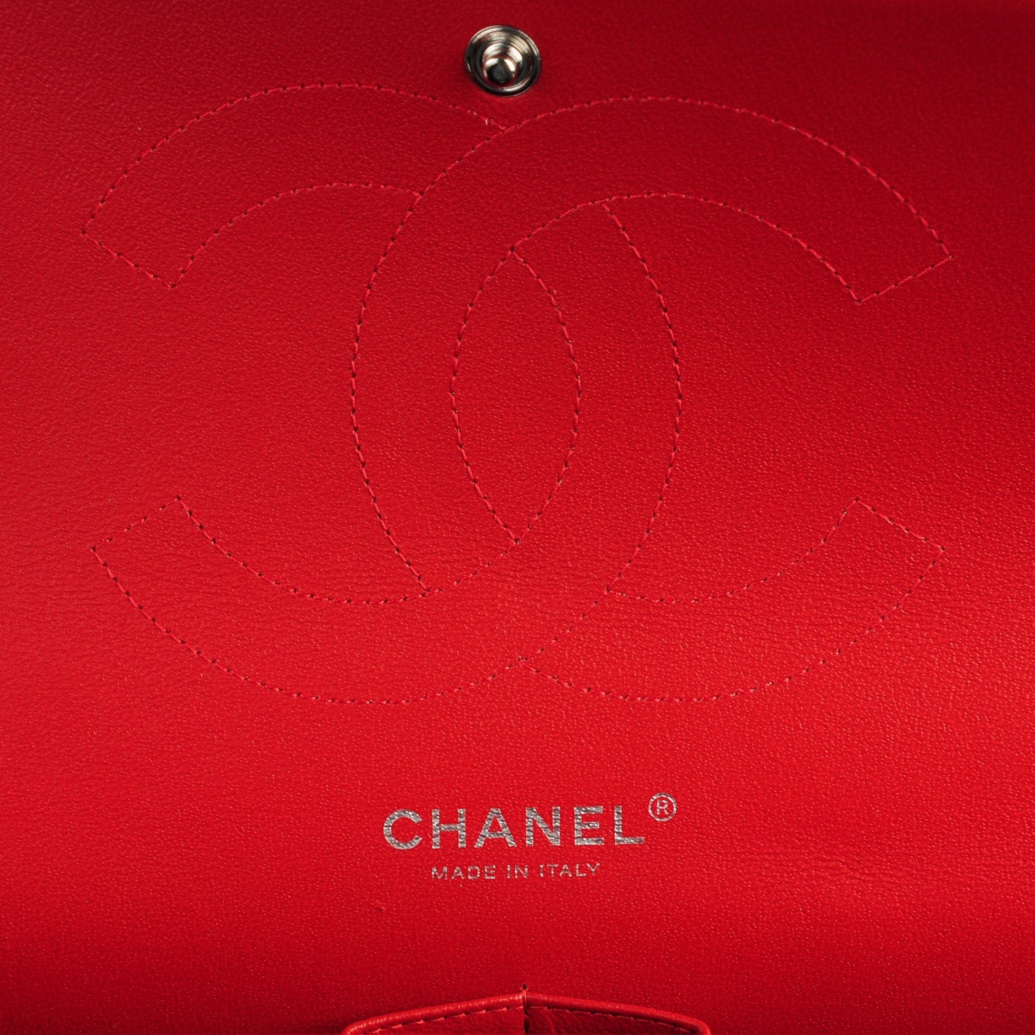 Chanel Lambskin Quilted Jumbo Double Flap Red 7 of 8