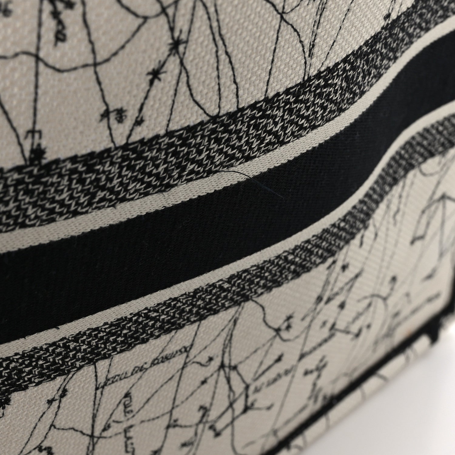 Christian Dior Canvas Embroidered Zodiac Book Tote Latte Multicolor 12 of 12