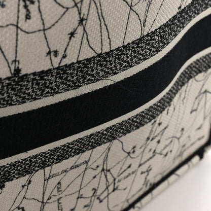 Christian Dior Canvas Embroidered Zodiac Book Tote Latte Multicolor 12 of 12