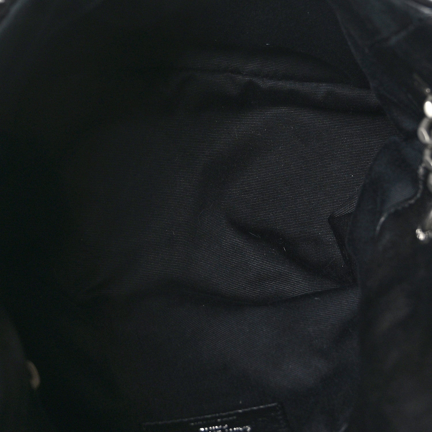Saint Laurent Lambskin Quilted Small Loulou Puffer Monogram Chain Satchel Black 5 of 9