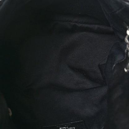Saint Laurent Lambskin Quilted Small Loulou Puffer Monogram Chain Satchel Black 5 of 9