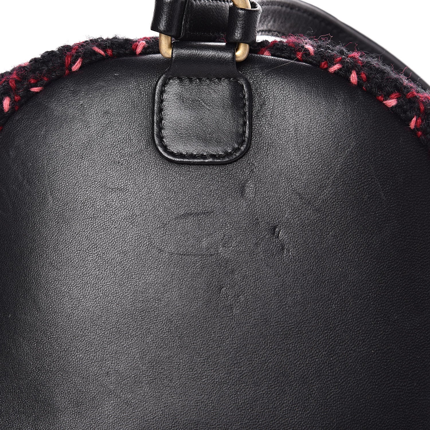 Chanel Knit Quilted Backpack Black Burgundy 11 of 12