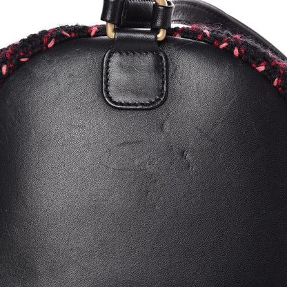 Chanel Knit Quilted Backpack Black Burgundy 11 of 12