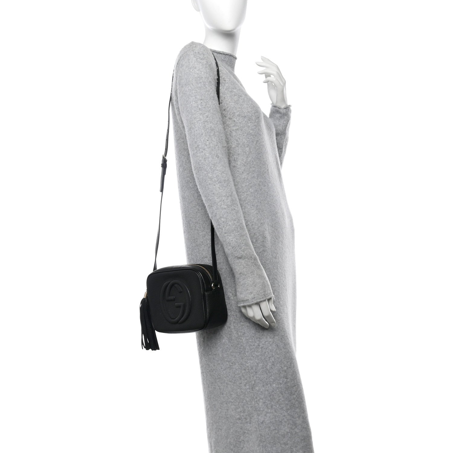 Gucci Pebbled Calfskin Small Soho Disco Bag Black 2 of 11