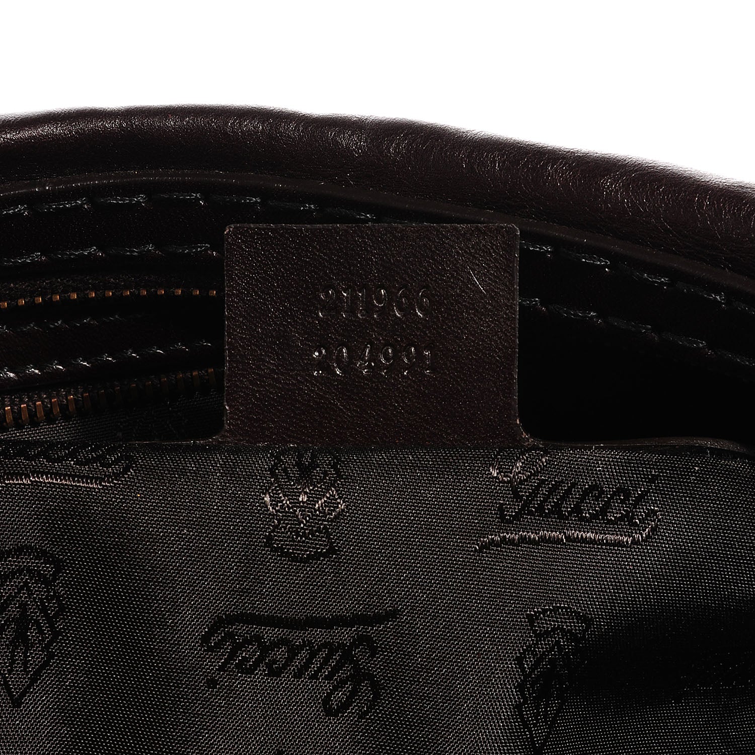Gucci Leather Medium Jockey Hobo Dark Brown 7 of 7