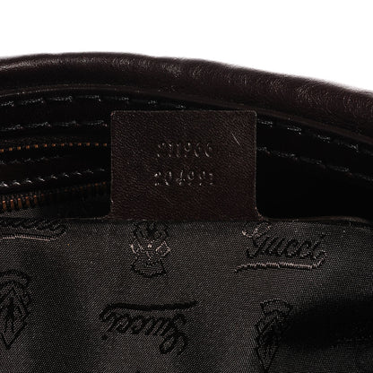 Gucci Leather Medium Jockey Hobo Dark Brown 7 of 7