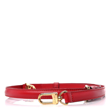 Louis Vuitton Calfskin 16mm Adjustable Shoulder Strap Red 1 of 9