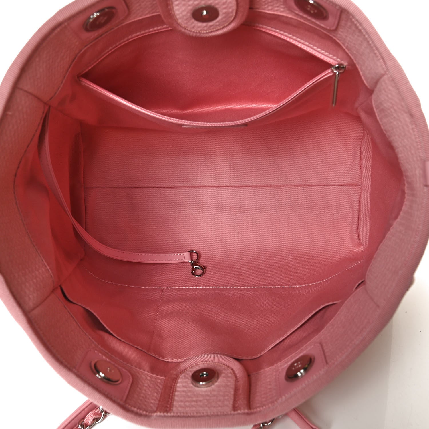 Chanel Mixed Fibers Small Deauville Tote Pink 5 of 10