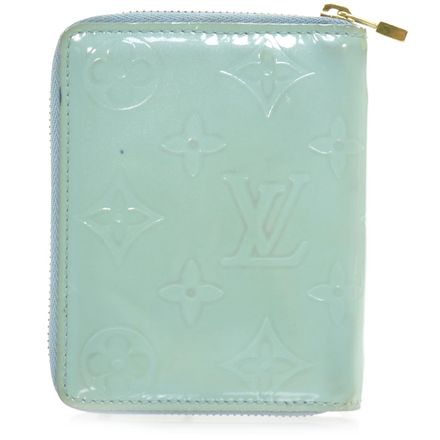 Louis Vuitton Vernis Broome Zip Wallet Baby Blue 3 of 8