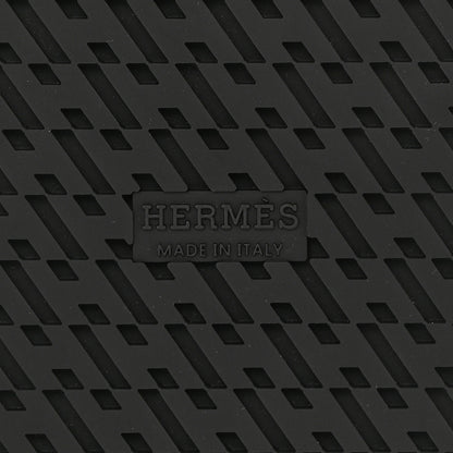 Hermes Calfskin Studded Womens Chypre Sandals 39.5 Black 6 of 8