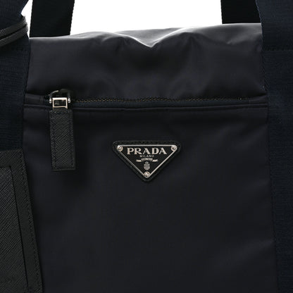 Prada Re-Nylon Saffiano Duffle Bag Navy 13 of 17