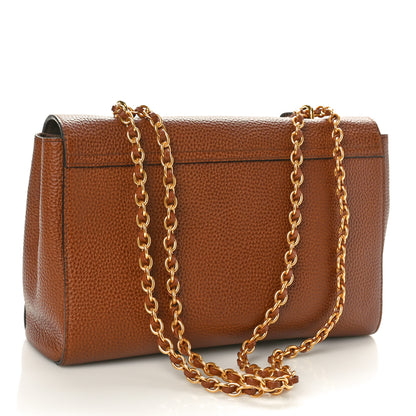 Mulberry Small Classic Grain Calfskin Medium Lily Flap Oak 3 of 9