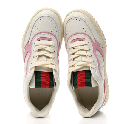 Gucci Calfskin Womens Re-Web Sneakers 36.5 White Pink 2 of 11