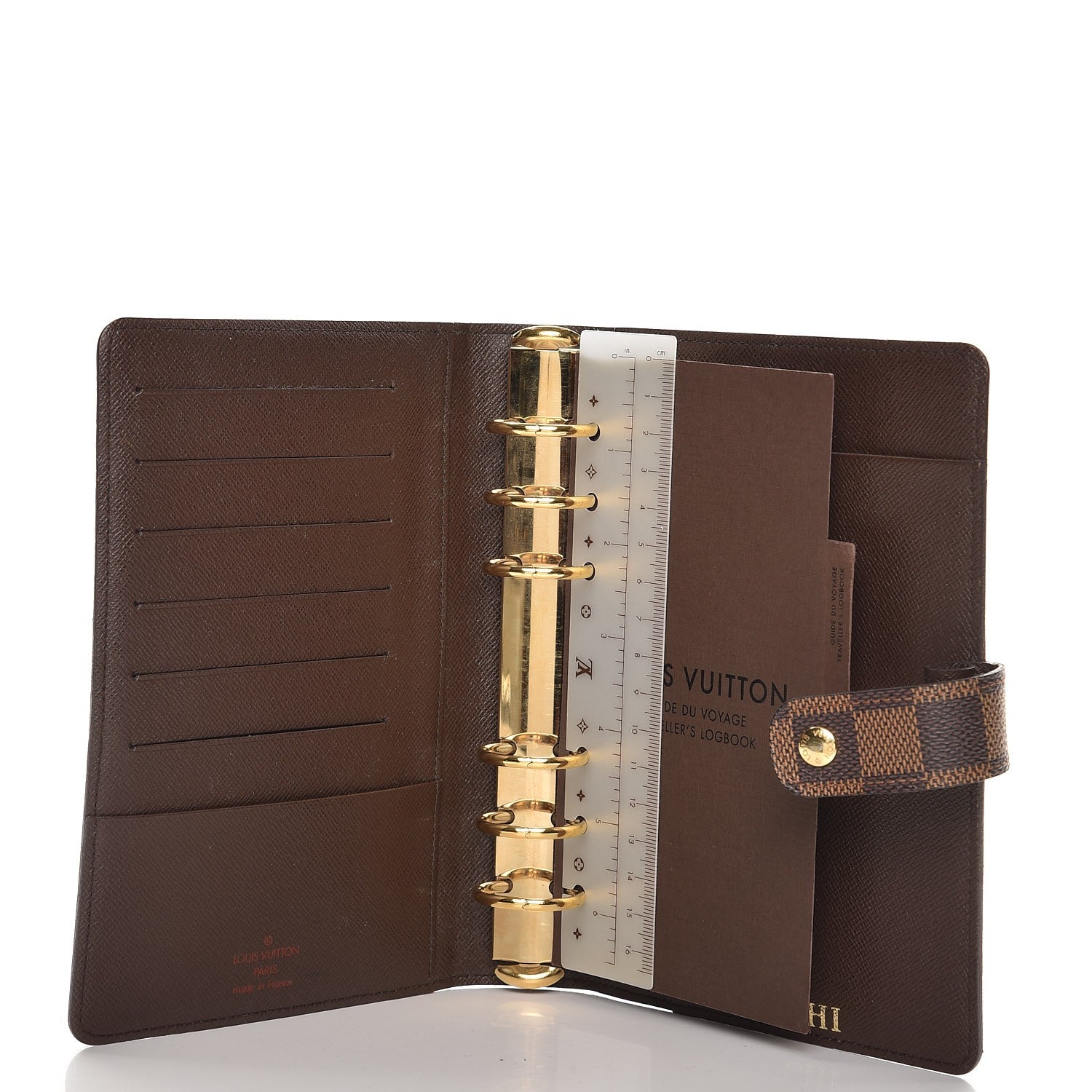 Louis Vuitton Damier Ebene Medium Ring Agenda Cover 5 of 7
