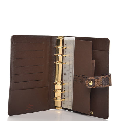 Louis Vuitton Damier Ebene Medium Ring Agenda Cover 5 of 7