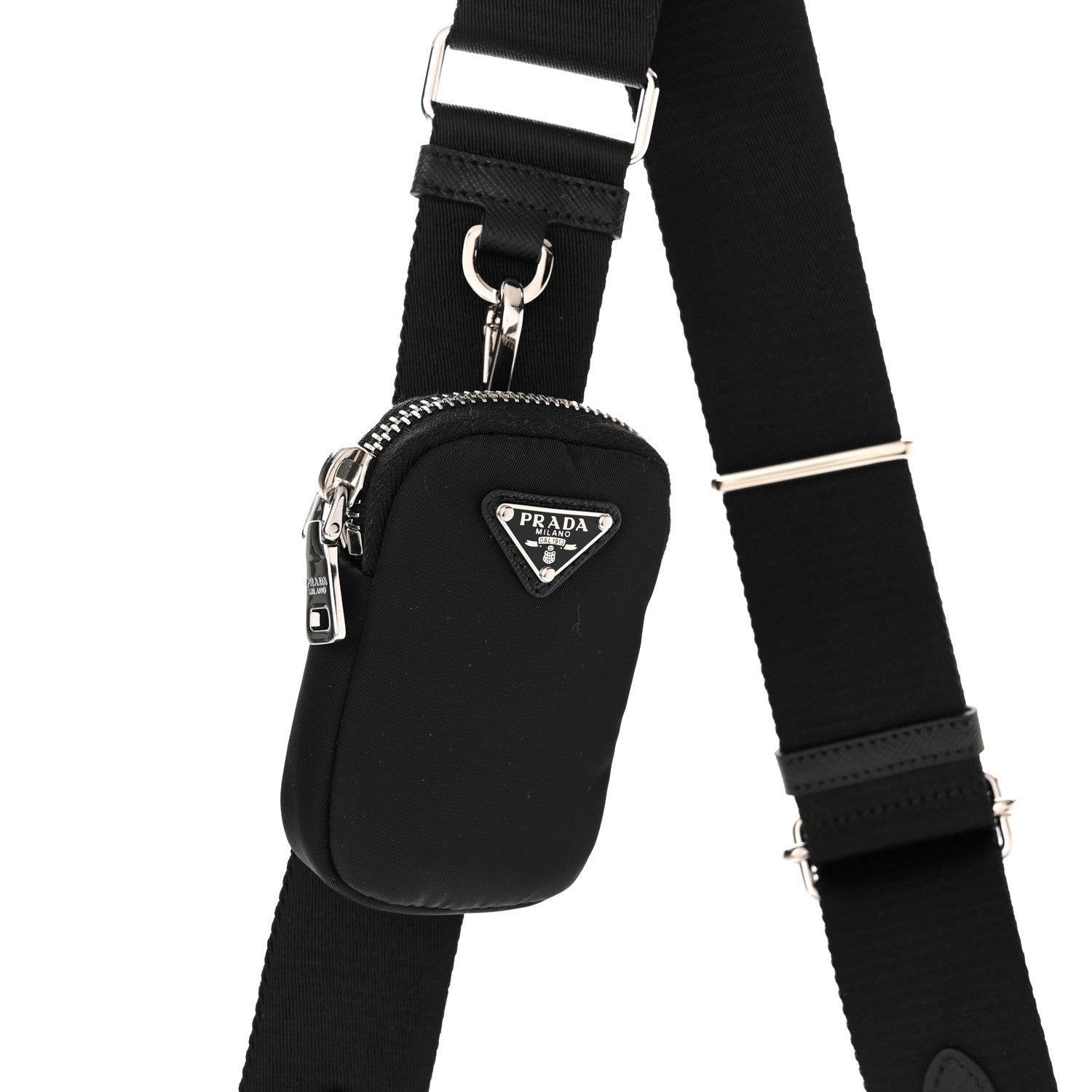 Prada Nylon Re-Edition 2005 Shoulder Bag Black 10 of 13