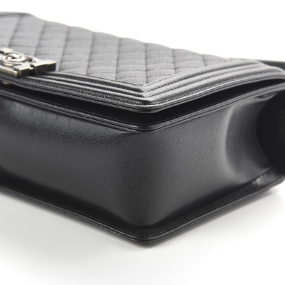 Chanel Caviar Quilted New Medium Boy Flap Black 6 of 9
